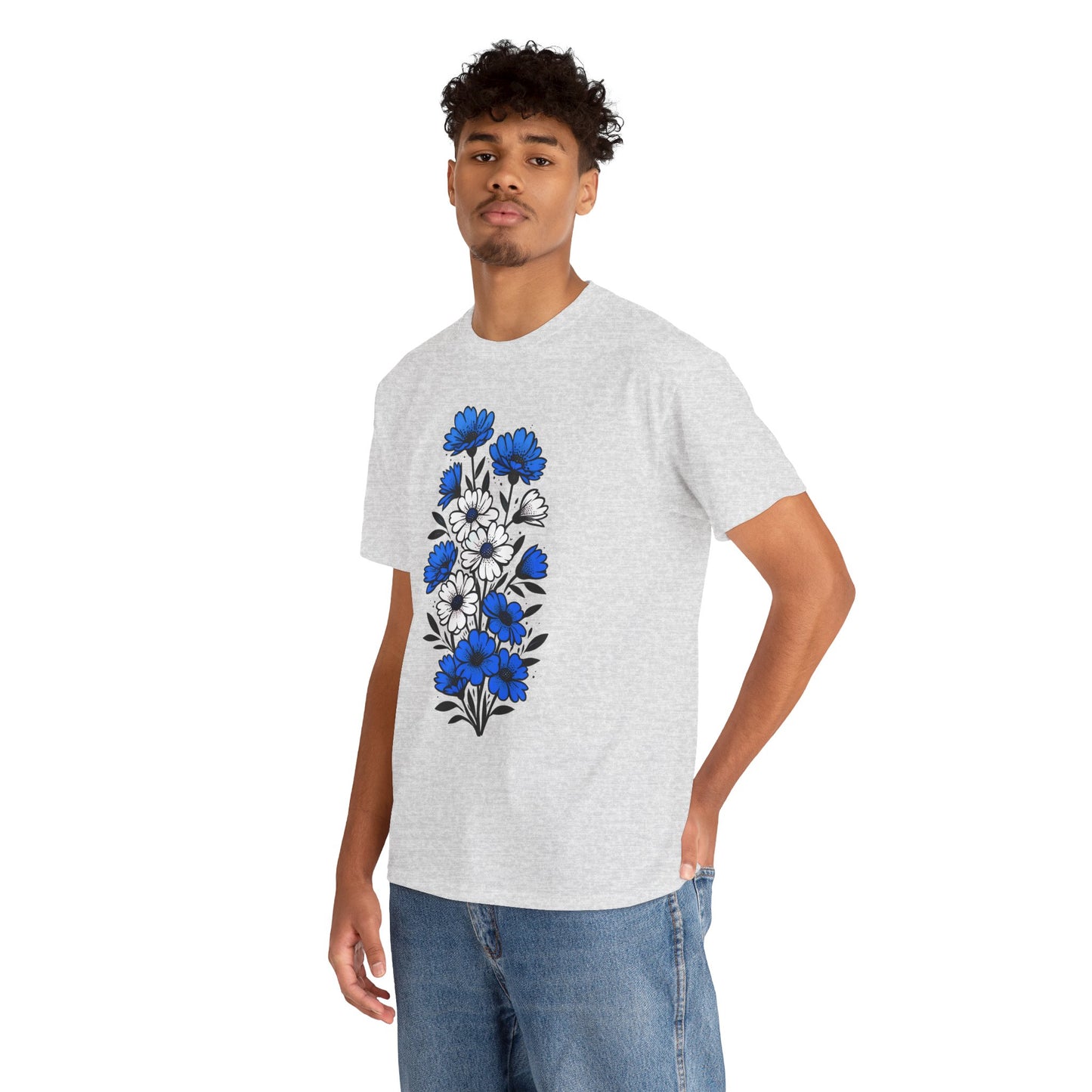 Unisex T-shirt with flowers - Greece
