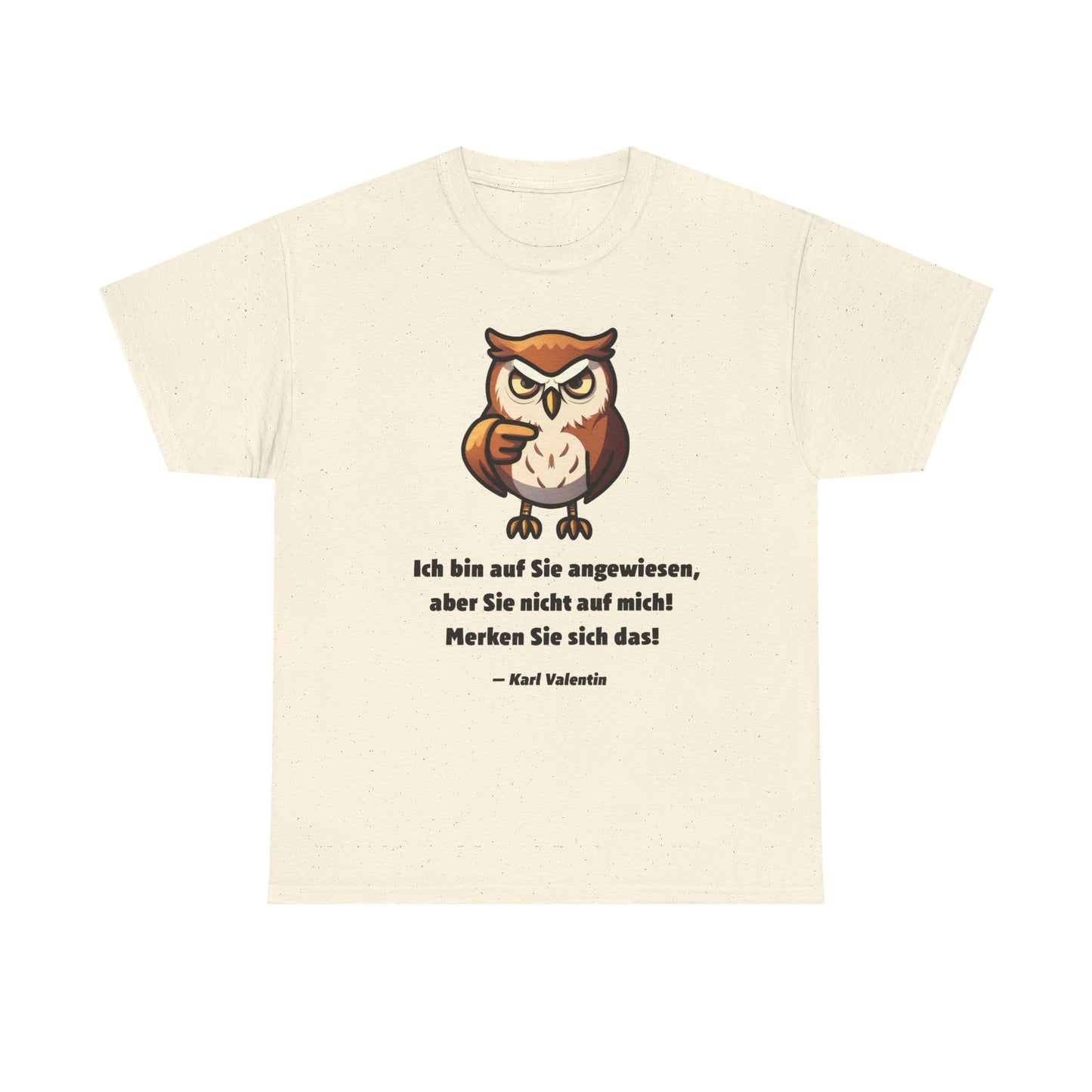 Unisex T-Shirt mit Zitat - Karl Valentin - Merken Sie sich das!