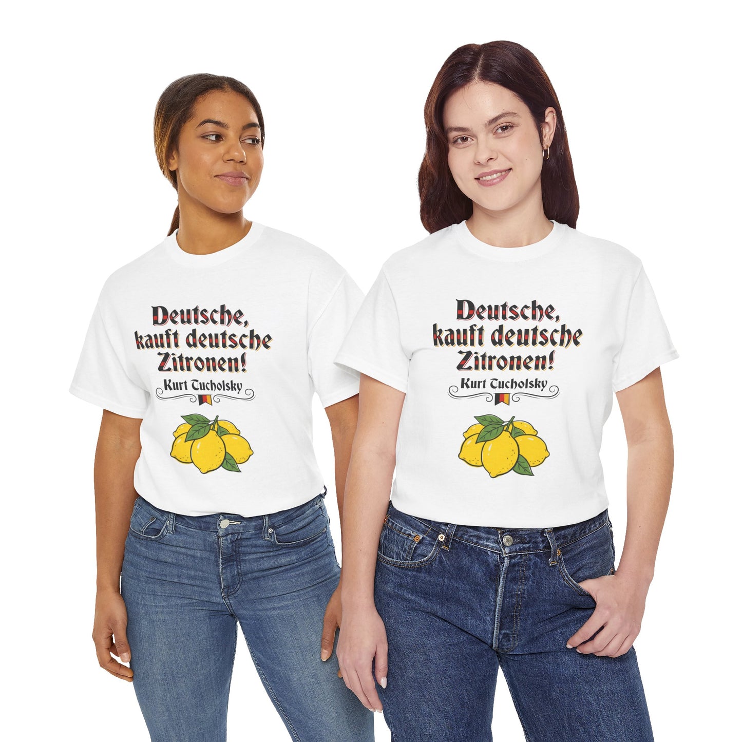 Unisex T-shirt with quote - Kurt Tucholsky - German Lemons