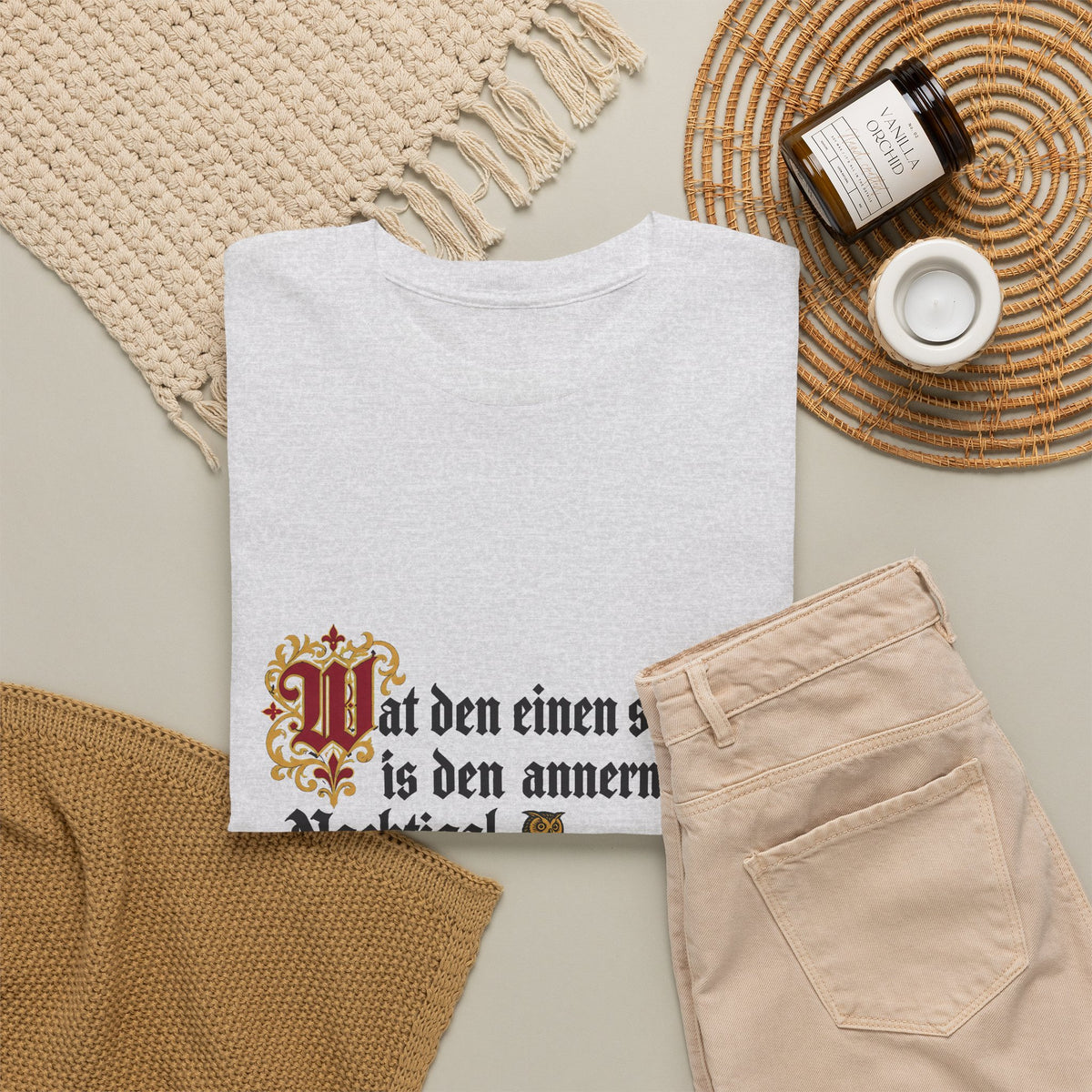 Unisex T-Shirt mit Zitat - Reuter - Uhl und Nachtigal