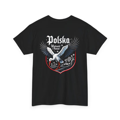 Unisex T-Shirt mit Storch und Spruch - Polen