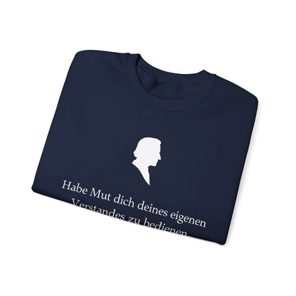Unisex Sweatshirt mit Zitat - Immanuel Kant - Mut zum Verstand