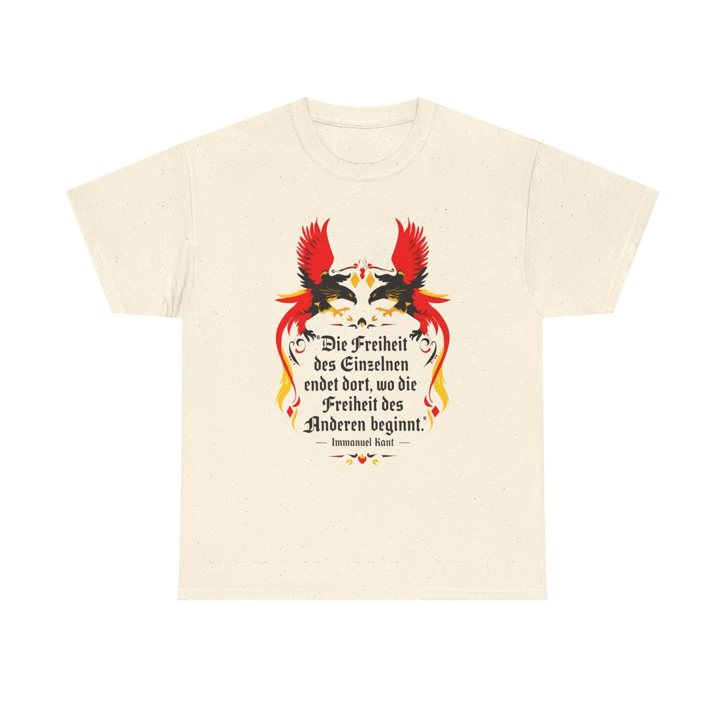 Unisex T-Shirt mit Zitat - Immanuel Kant - Freiheit des Einzelnen