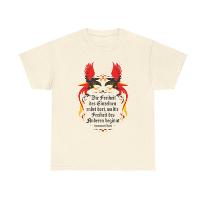 Unisex T-Shirt mit Zitat - Immanuel Kant - Freiheit des Einzelnen