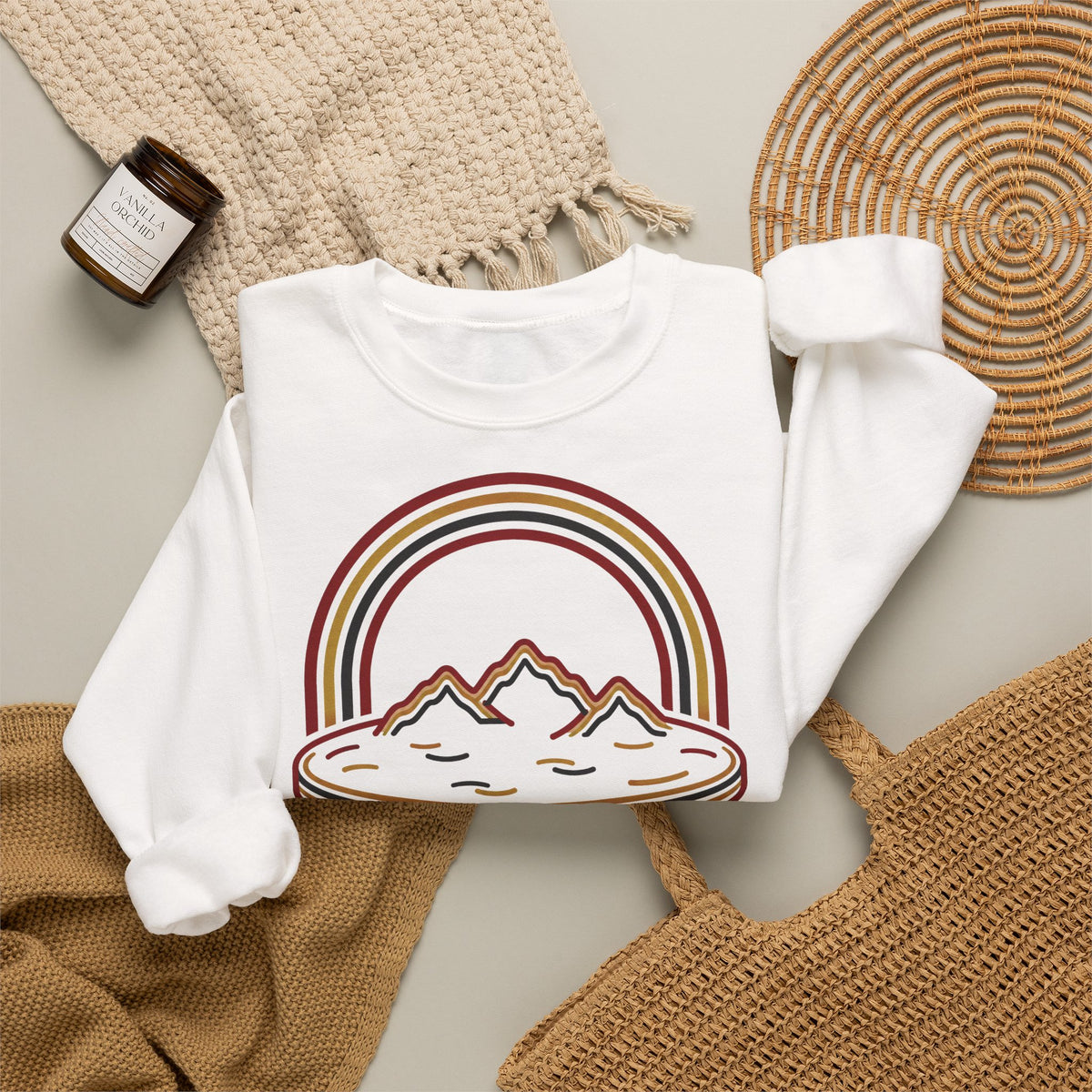 Unisex Sweatshirt mit Zitat - Goethe - Schweiz wie ein Pfannkuchen