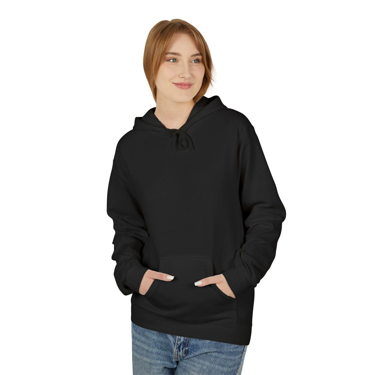 Unisex Fleece Hoodie mit Zitat - Nietzsche - Hat man mich verstanden – person-1-front