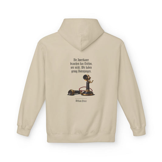 Unisex Fleece Hoodie mit Zitat - Preece - Genug Botenjungen – back