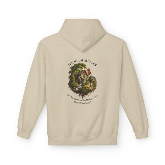 Unisex Fleece Hoodie mit Zitat - Müller - Das Wandern – back