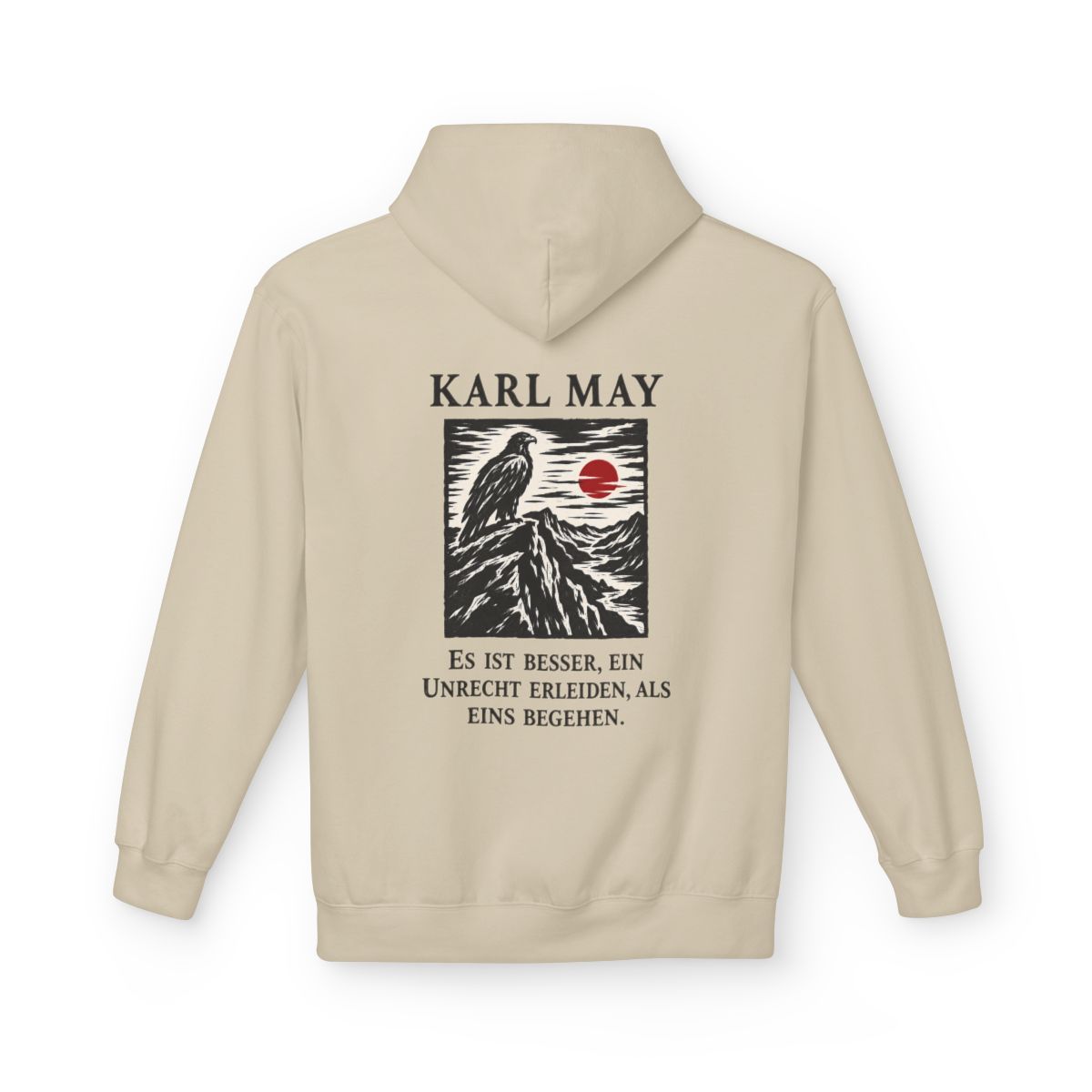 Unisex Fleece Hoodie mit Zitat - May - Es ist besser – back