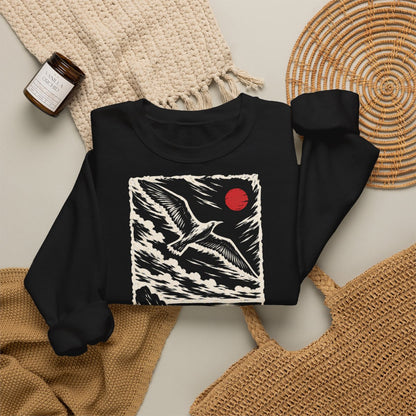 Unisex Sweatshirt mit Zitat - Heine - Franzosen und Russen gehört das Land – folded-2
