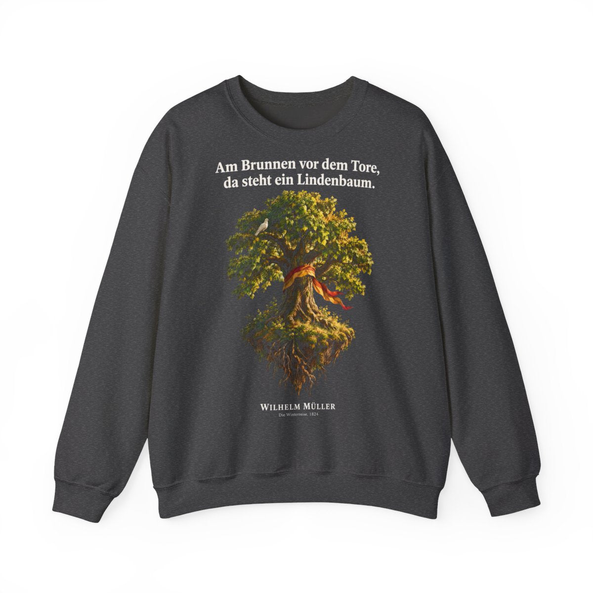 Unisex Sweatshirt mit Zitat - Müller - Am Brunnen vor dem Tore – front