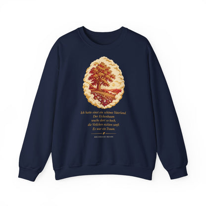Unisex Sweatshirt mit Zitat - Heine - Schönes Vaterland Traum – front