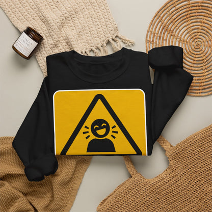Unisex Sweatshirt mit Zitat - Nietzsche - Nicht durch Zorn – folded-2