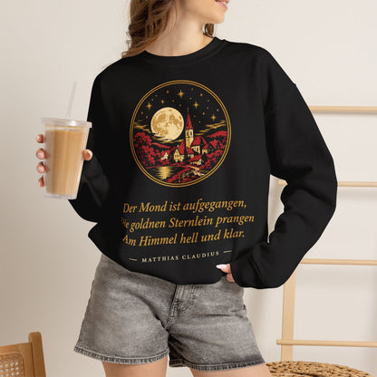 Unisex Sweatshirt mit Zitat - Claudius - Der Mond ist aufgegangen – lifestyle-2
