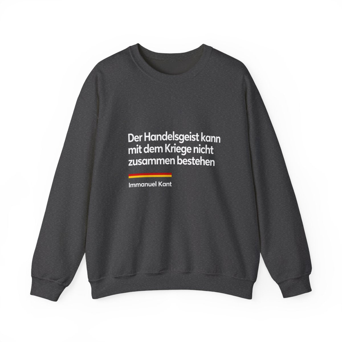 Unisex Sweatshirt mit Zitat - Kant - Der Handelsgeist – front