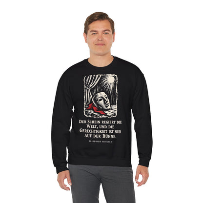 Unisex Sweatshirt mit Zitat - Schiller - Der Schein regiert die Welt – person-3