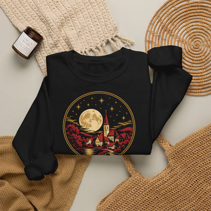 Unisex Sweatshirt mit Zitat - Claudius - Der Mond ist aufgegangen – folded-2