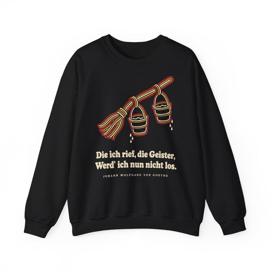 Unisex Sweatshirt mit Zitat - Goethe - Die ich rief die Geister – front