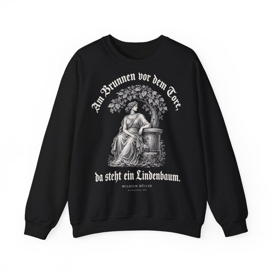 Unisex Sweatshirt mit Zitat - Müller - Am Brunnen vor dem Tore Gravur – front