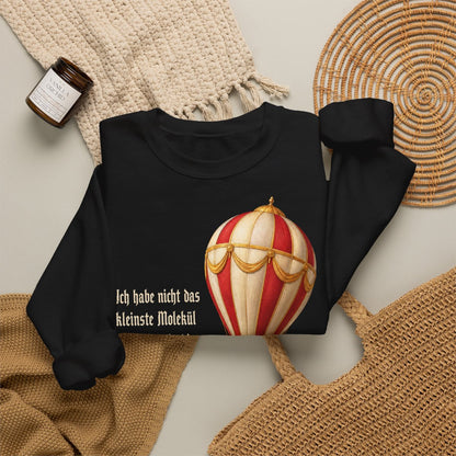 Unisex Sweatshirt mit Zitat - Lord Kelvin - Kein Vertrauen in die Luftfahrt – folded-2