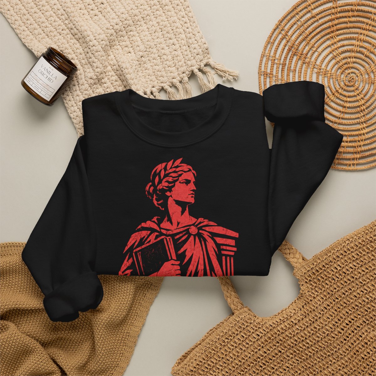 Unisex Sweatshirt mit Zitat - Lehmann - Ein Amt ohne guten Sold macht Diebe Vintage – folded-2