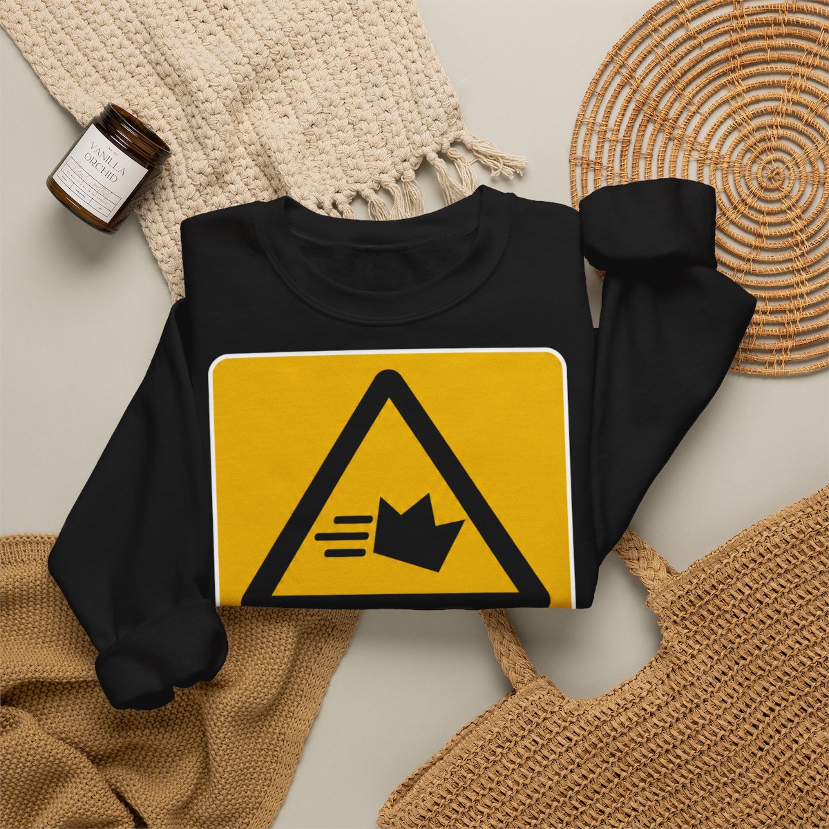 Unisex Sweatshirt mit Zitat - Schiller - Die schnellen Herrscher sind’s, die kurz regieren – folded-2