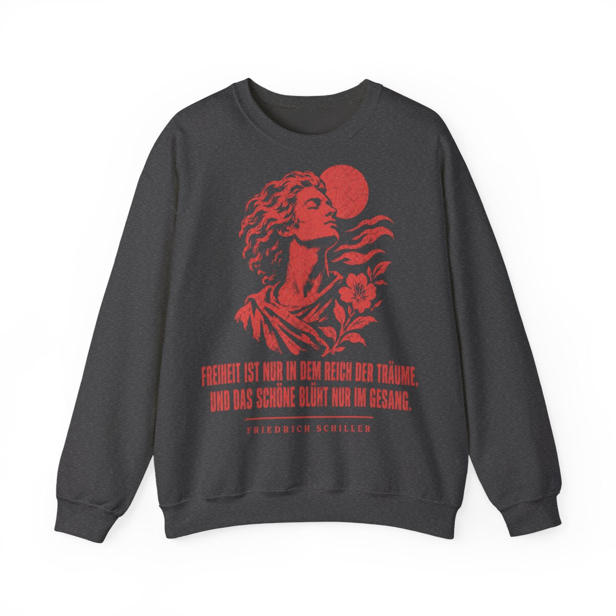 Unisex Sweatshirt mit Zitat - Schiller - Freiheit ist – front