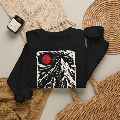 Unisex Sweatshirt mit Zitat - Schiller - Der Mut wächst mit der Gefahr – folded-2