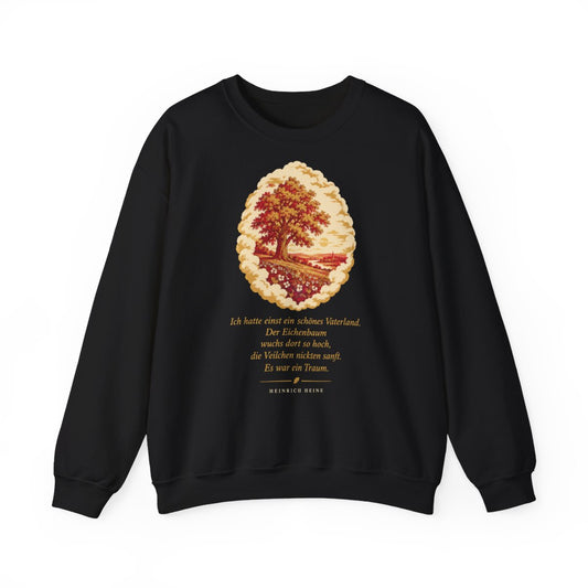 Unisex Sweatshirt mit Zitat - Heine - Schönes Vaterland Traum – front