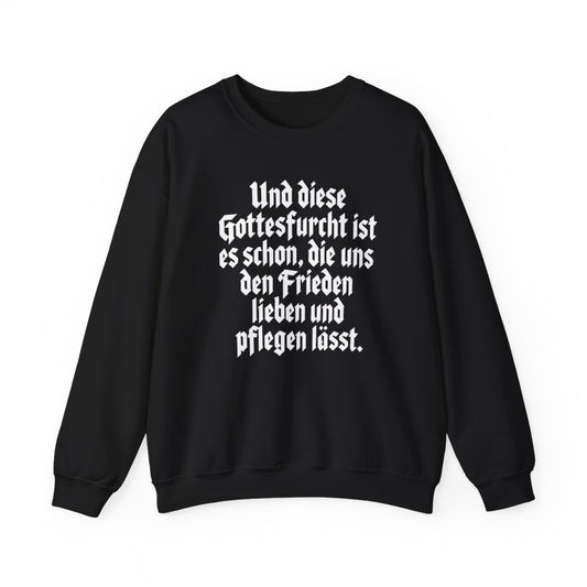 Unisex Sweatshirt mit Zitat - Bismarck - Fürchten Gott sonst nichts – front