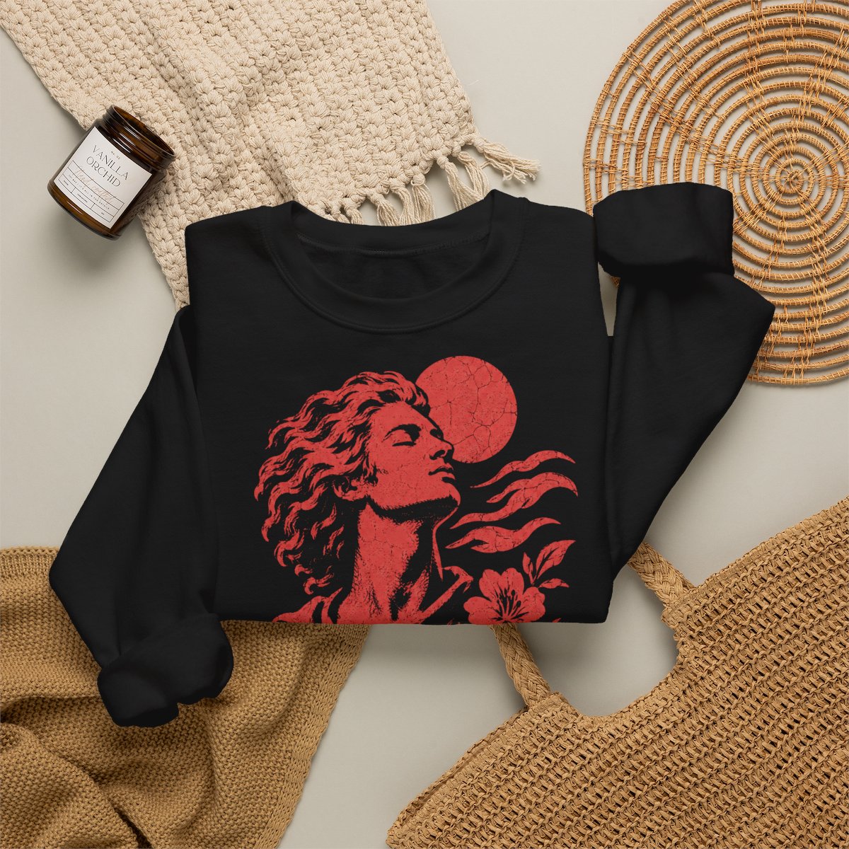 Unisex Sweatshirt mit Zitat - Schiller - Freiheit ist – folded-2