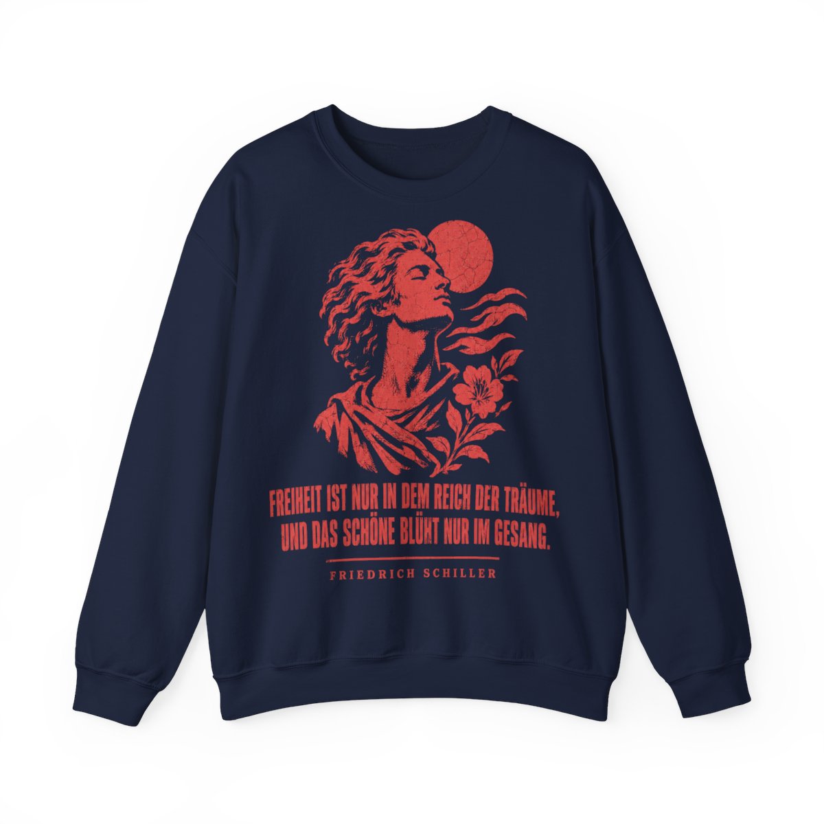Unisex Sweatshirt mit Zitat - Schiller - Freiheit ist – front