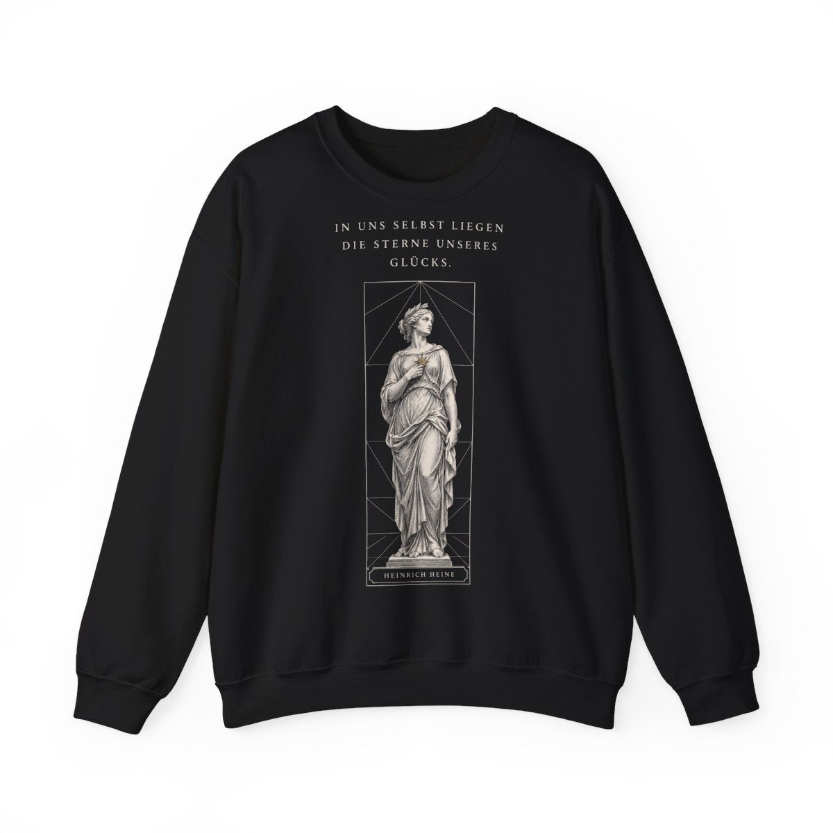 Unisex Sweatshirt mit Zitat - Heine - In uns selbst liegen – front