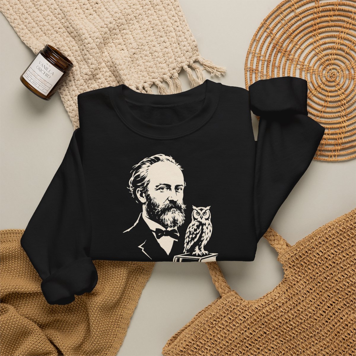 Unisex Sweatshirt mit Zitat - Busch - Dumme Gedanken hat jeder – folded-2