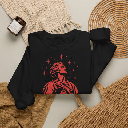Unisex Sweatshirt mit Zitat - Kant - Der bestirnte Himmel über mir Vintage – folded-2