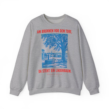 Unisex Sweatshirt mit Zitat - Müller - Am Brunnen vor dem Tore Plakat – front