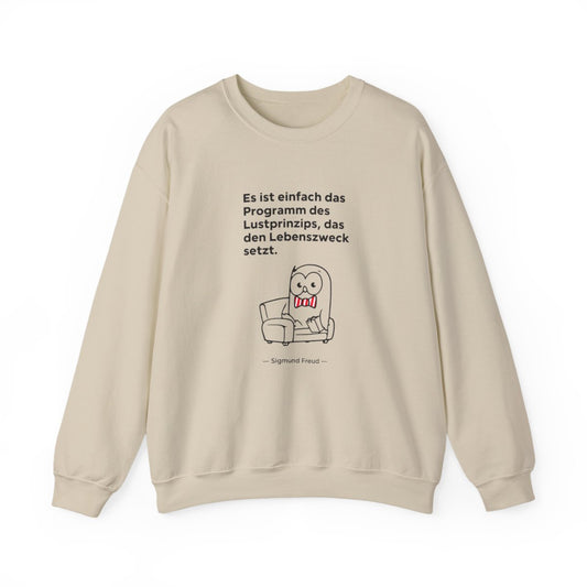 Unisex Sweatshirt mit Zitat - Freud - Lustprinzip – front