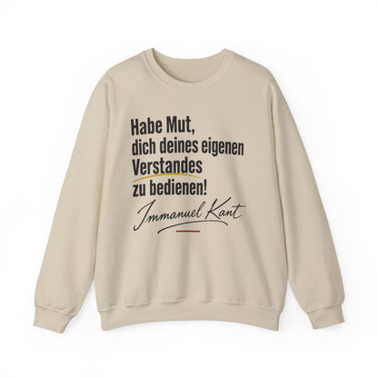Unisex Sweatshirt mit Zitat - Kant - Habe Mut Signatur – front