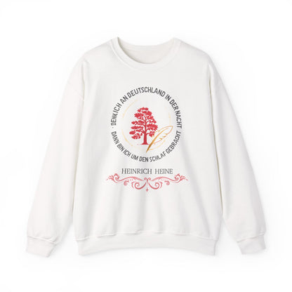 Unisex Sweatshirt mit Zitat - Heine - Nachtgedanken Kreis – front