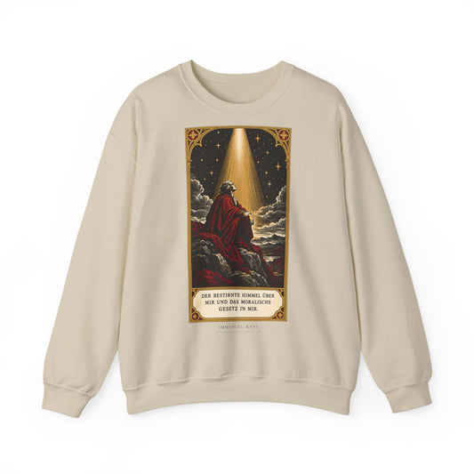 Unisex Sweatshirt mit Zitat - Kant - Der bestirnte Himmel über mir – front