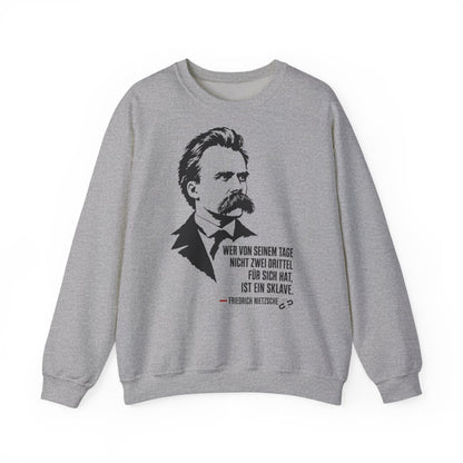 Unisex Sweatshirt mit Zitat - Nietzsche - Zwei Drittel für sich – front