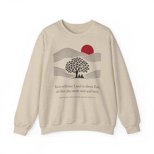 Unisex Sweatshirt mit Zitat - Zuccalmaglio - Kein schöner Land – front