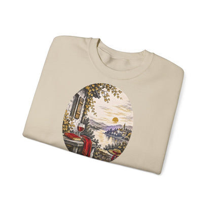 Unisex Sweatshirt mit Zitat - Goethe - Tages Arbeit – folded