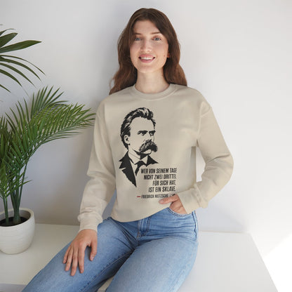 Unisex Sweatshirt mit Zitat - Nietzsche - Zwei Drittel für sich – lifestyle