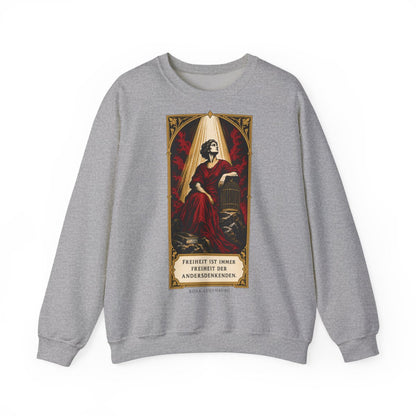 Unisex Sweatshirt mit Zitat - Luxemburg - Freiheit ist immer Freiheit der Andersdenkenden – front
