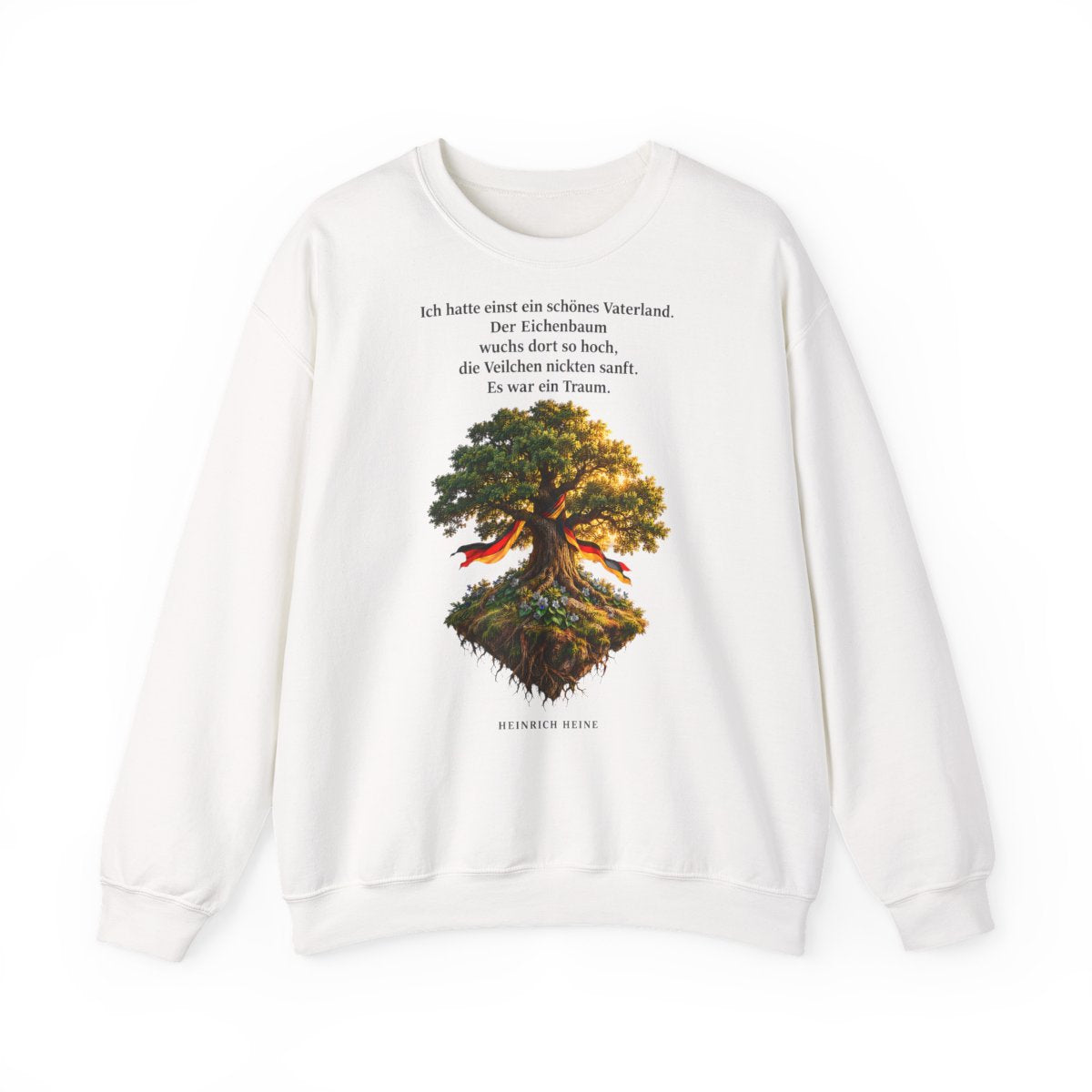 Unisex Sweatshirt mit Zitat - Heine - Schönes Vaterland Eiche – front