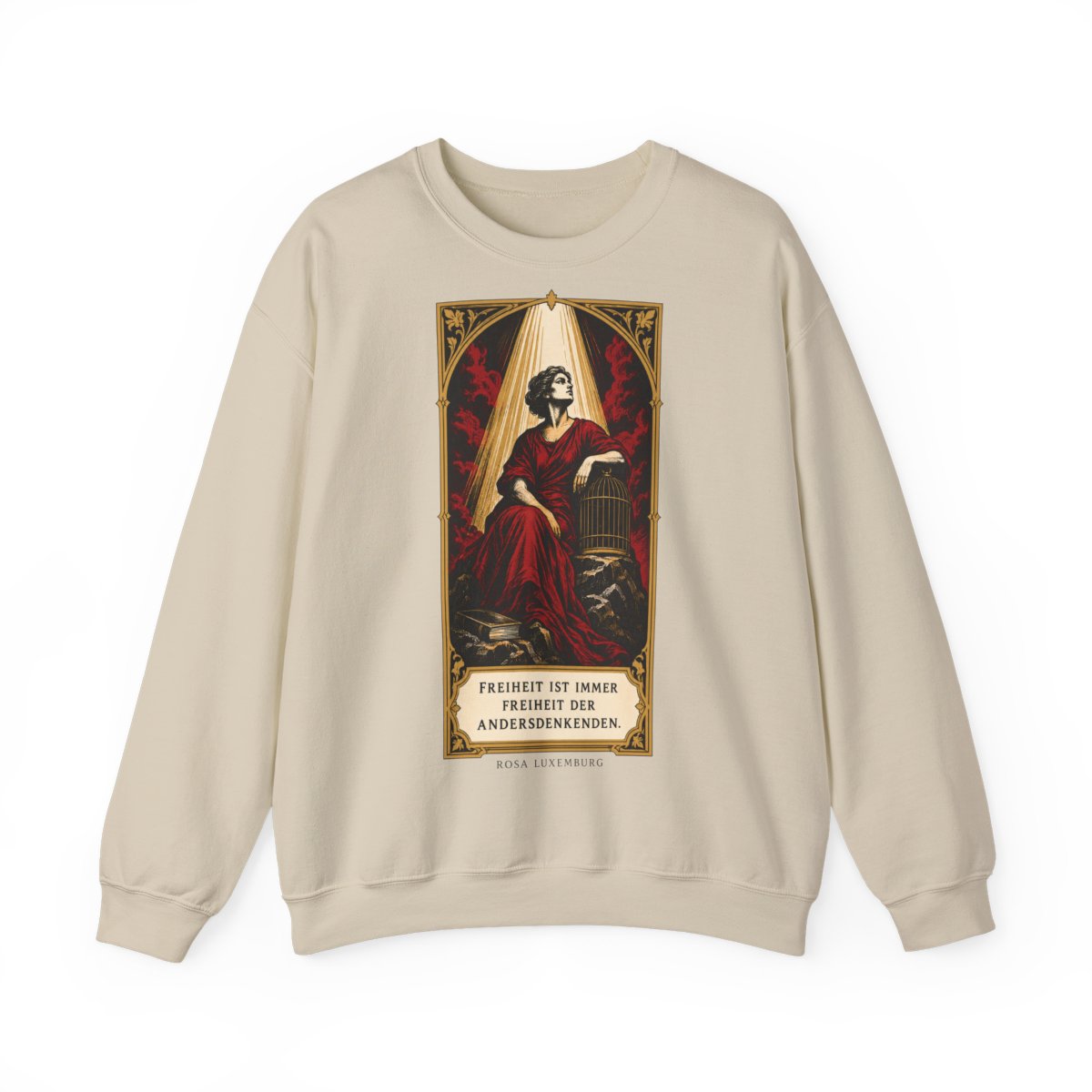 Unisex Sweatshirt mit Zitat - Luxemburg - Freiheit ist immer Freiheit der Andersdenkenden – front