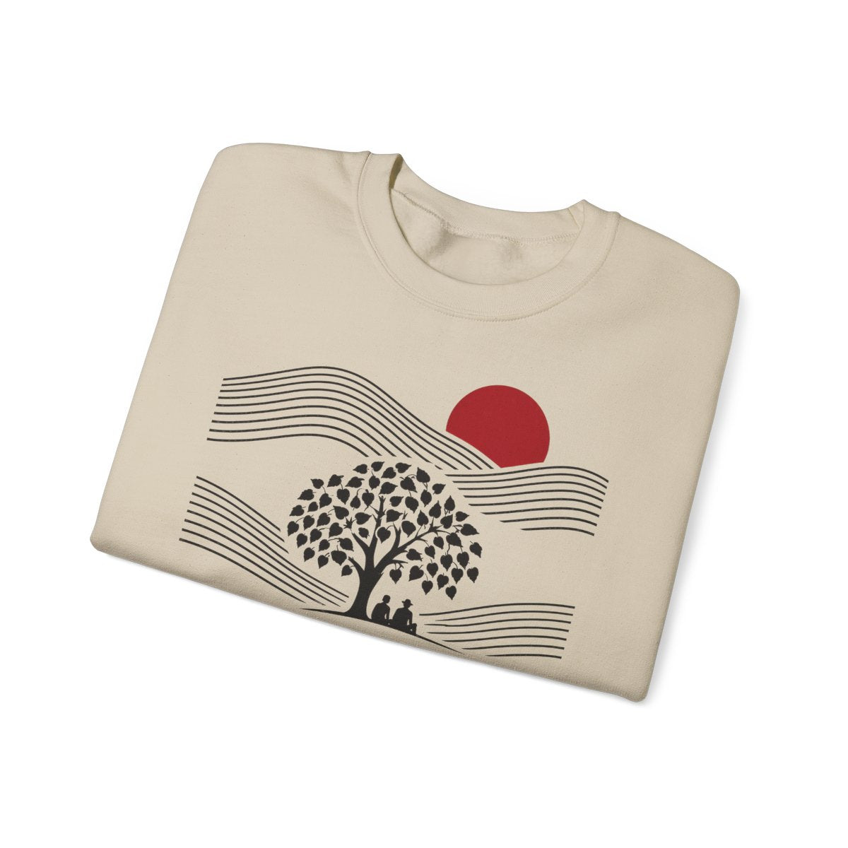 Unisex Sweatshirt mit Zitat - Zuccalmaglio - Kein schöner Land – folded