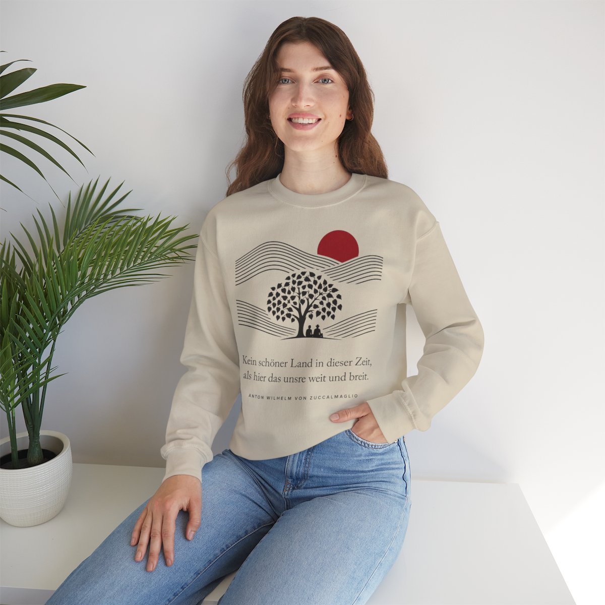Unisex Sweatshirt mit Zitat - Zuccalmaglio - Kein schöner Land – lifestyle