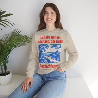 Unisex Sweatshirt mit Zitat - Stein - Ich habe nur ein Vaterland – lifestyle